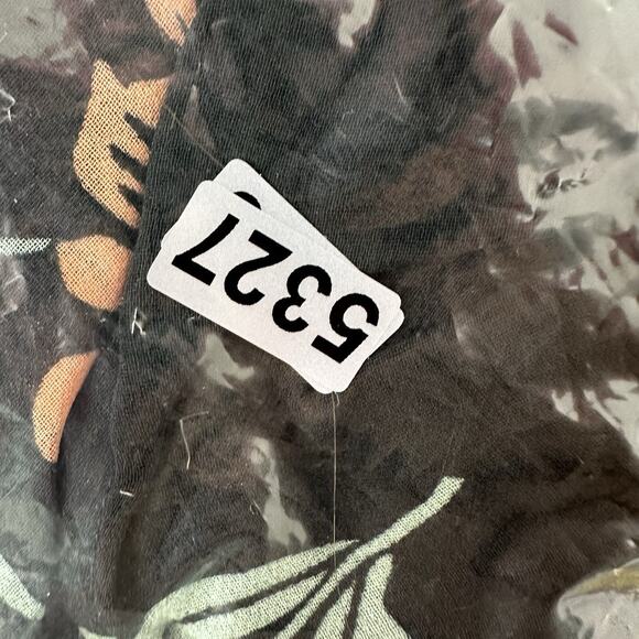 CAbi 5206 Blouse Women Medium Black Floral Ruffle Sheer Flowy La Di Da Shirt Top - Picture 11 of 11